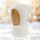 thumbnail image 5 of Gorro de invierno para mujer, gorro de protección, ideal para viajar y andar en bicicleta en climas fríos. Blanco, 5 of 8