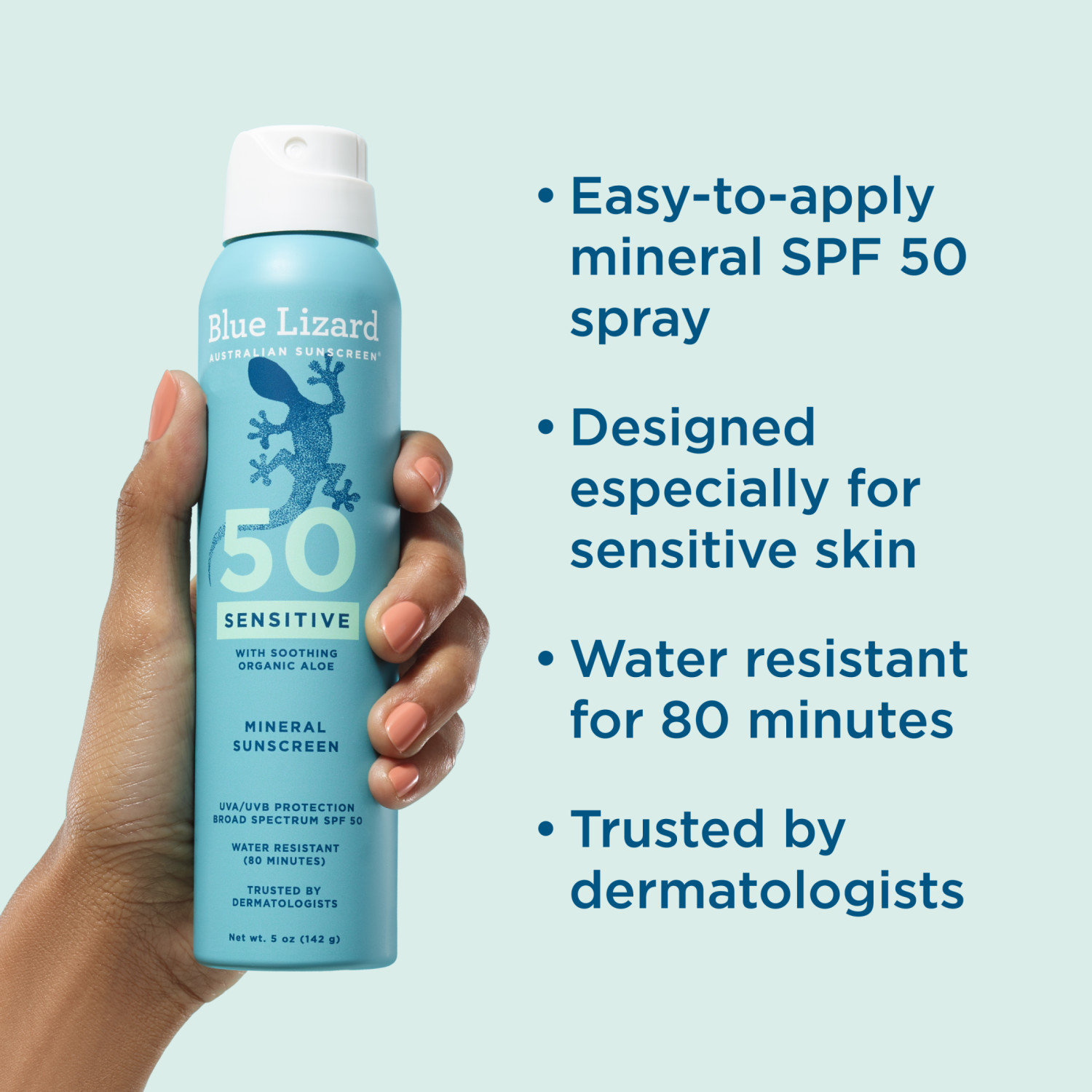 Blue Lizard Sensitive Mineral Sunscreen SPF 50 Spray photo 4