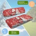 thumbnail image 6 of Yuyamidu Santa Claus Golf Cart Front Seat Cover Easy to Install Golf Cart Accessories Snowman Golf Seat Cover Fits Most Club Car and Golf Carts, Red Christmas, 6 of 8