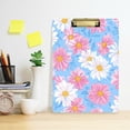 thumbnail image 2 of FORMRS Acrylic Clipboard with Low Profile Clip Standard A4 Letter Size, 12.5" x 9", Pink Daisy, 2 of 8