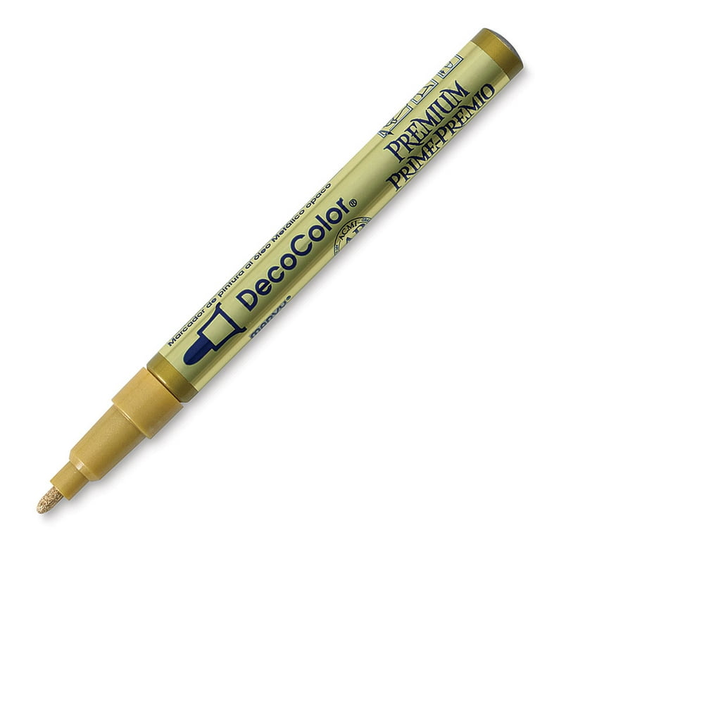 DecoColor Premium Paint Marker Gold, Bullet Tip, 2 mm