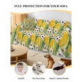 thumbnail image 4 of Summer Lemon Couch Cover, Watercolor Flowers Fruits Leaf Green Oversized Sofa Cover Blanket for 3 Cushion Couch, Sectional Sofa Slipcover Furniture Protector for Living Room Bedroom 71''x150'', 4 of 9