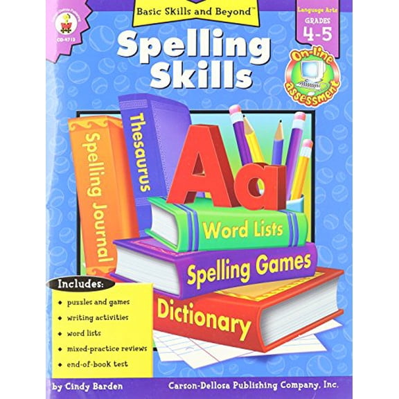 Pre-Owned Spelling Skills: Grade Level 4-5 (Basic Skills & Beyond), 9780887241529, 0887241522, Paperback, Workbook edition
