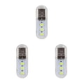 thumbnail image 3 of Inteprter Luz nocturna de plástico 3 LED 500mA 200LM 3000K / 7000K Interfaz USB Casa Laptops Cargador Lámpara Herramienta de iluminación Type1 NO1, 3 of 6