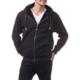 thumbnail image 4 of Pro Club Men's Heavyweight Pile Full Zip Hoodie BLKBLK-M, 4 of 5