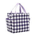 thumbnail image 2 of Portable Lunch Cooler Bag Insulated Lunch Box for Travel Office Picnic Camping Outdoor - Purple Cloth, 2 of 6
