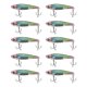 thumbnail image 1 of 202410 piezas Cebo artificial con forma de pez de alta simulación de aleación de aluminio Señuelo de pesca con púa, 1 of 5