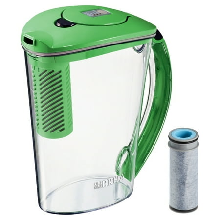 Brita 36322 Stream Filter-As-You-Pour Rapids Water Pitcher, 10 cup, Island Green