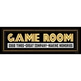 thumbnail image 3 of Jacobs, Cindy 24x11 Black Modern Framed Museum Art Print Titled - Game Room Sign, 3 of 5