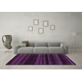 thumbnail image 3 of Ahgly Company Indoor Square Abstract Purple Modern Area Rugs, 8' Square, 3 of 4