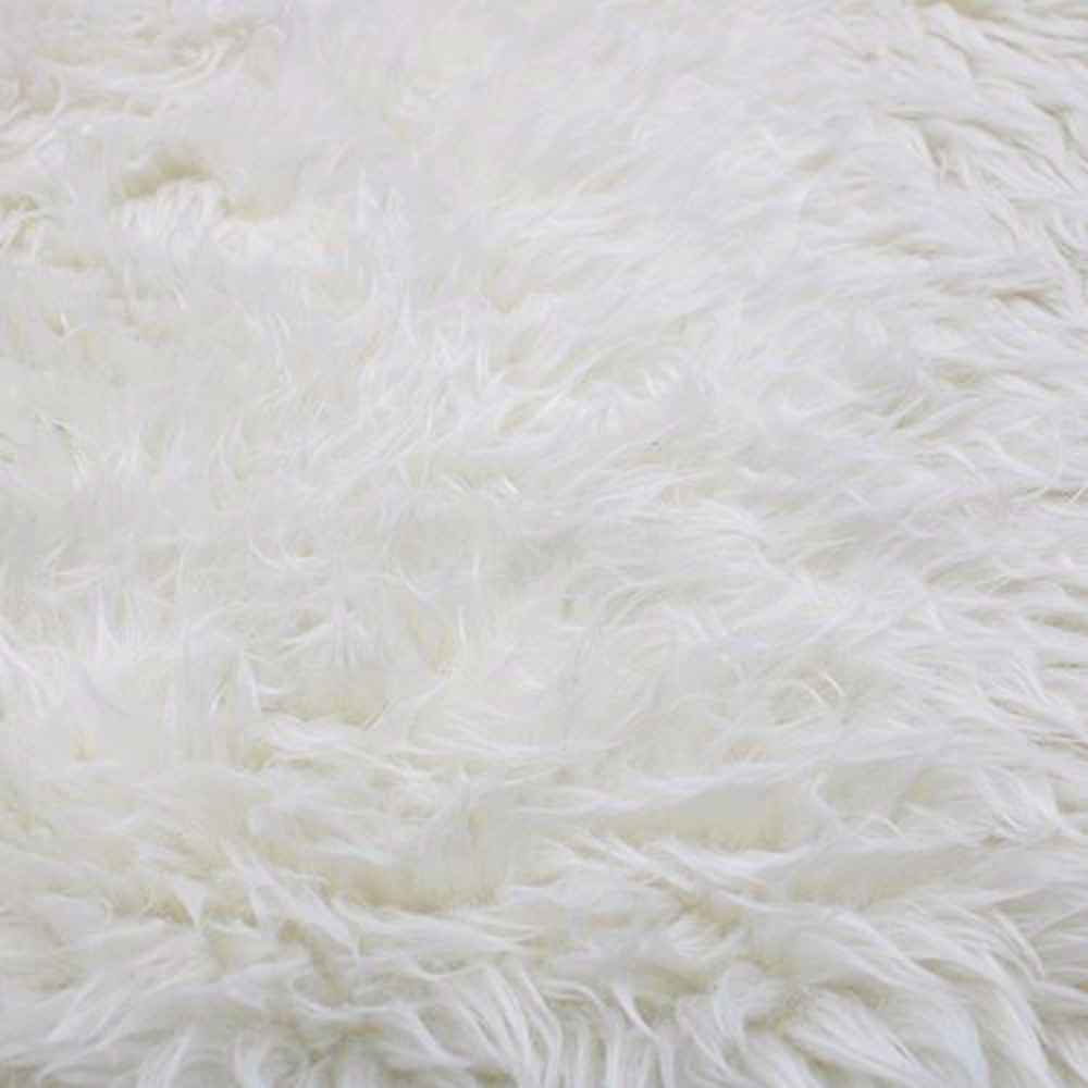  Luxury Shag Faux Fur Fabric (Black) : Clothing, Shoes & Jewelry