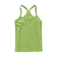 thumbnail image 4 of Efsteb Kids Girls Cute Solid Color Loose Casual Summer Round Neck Tank Tops Comfy Sleeveless T Shirts Tee Shirt(Green,6 Years ), 4 of 6