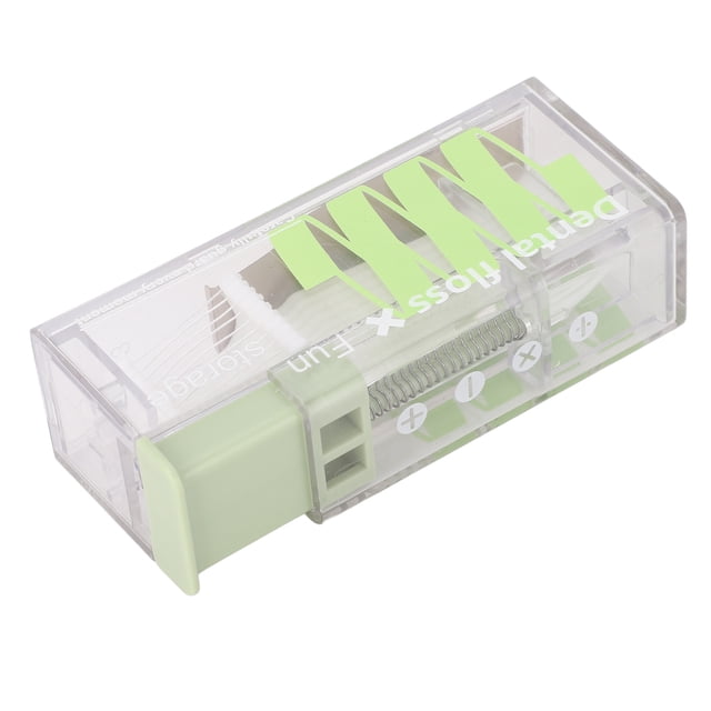 Floss Dispenser,Lightweight Portable Small ABS Floss Stick Case with 10 Flosses for Travel Hotel