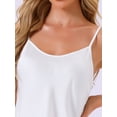 thumbnail image 5 of DARING DIVA Women's Satin Pajamas Sets Cami Sleepwear Silky PJ Set with Shorts XS White, 5 of 7