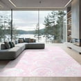 thumbnail image 2 of ODIKA 8'x10' Ultra-Soft Area Rug, Preppy Cute Motif Clusters Checkered Scattered Motifs Dotted Pink Flowing None Washable, Bare feet friendly, Silk-Touch for Bedroom, Under Sectional, 2 of 7