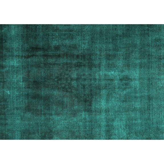 Ahgly Company Indoor Rectangle Persian Turquoise Blue Traditional Area Rugs, 5' x 7'