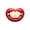 Pink, variant on Novelty Pacifier for Infants & Toddlers, Silicone Orthodontic Soother with Unique Lip & Teeth Design, No. 2 Funny Baby Comfort and Entertainment Teether Toy