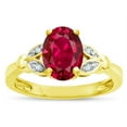 thumbnail image 2 of Star K � Oval 8x6 Created Ruby Marquee Design Engagement Promise Ring, 2 of 9