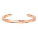 thumbnail image 2 of de material acero Inoxidable, Brazalete Nunca Te , Cuadrado Brazalete Abierto para Mujeres Hombres, s s Regalos - oro and rosa Fernando Pulsera espiral de acero de titanio, 2 of 7