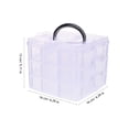 thumbnail image 2 of MERRYHAPY Caja De Almacenamiento Transparente De Plástico Para Washi Con Multicapa Ideal Para Organización, 2 of 8