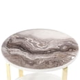 thumbnail image 4 of Michael Amini Ariana Faux-Marble End Table - White/Gold, 4 of 7