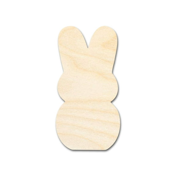 Bigger Better | Unfinished Wood Easter Bunny Marshmallow Cutout | DIY Craft Cutout | 18" / 1/2"
