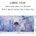 thumbnail image 2 of Cartoon Long Mouse Pad XXL Extended Anime Boy Mousepad Large Stitched Edges Gaming Mouse Mat Powder Blue Office Desk Pads with Non-Slip Rubber Base(Size:31.5x11.8in), 2 of 6