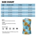 thumbnail image 4 of Bixox Men's Sunflowers Printed Shirt Sleeveless Fitness Tank Top-XX-Large, 4 of 5