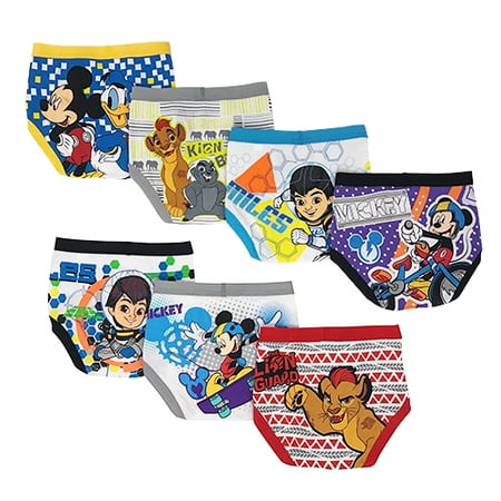 Disney Mickey and Friends Toddler Boy Underwear, 7-Pack