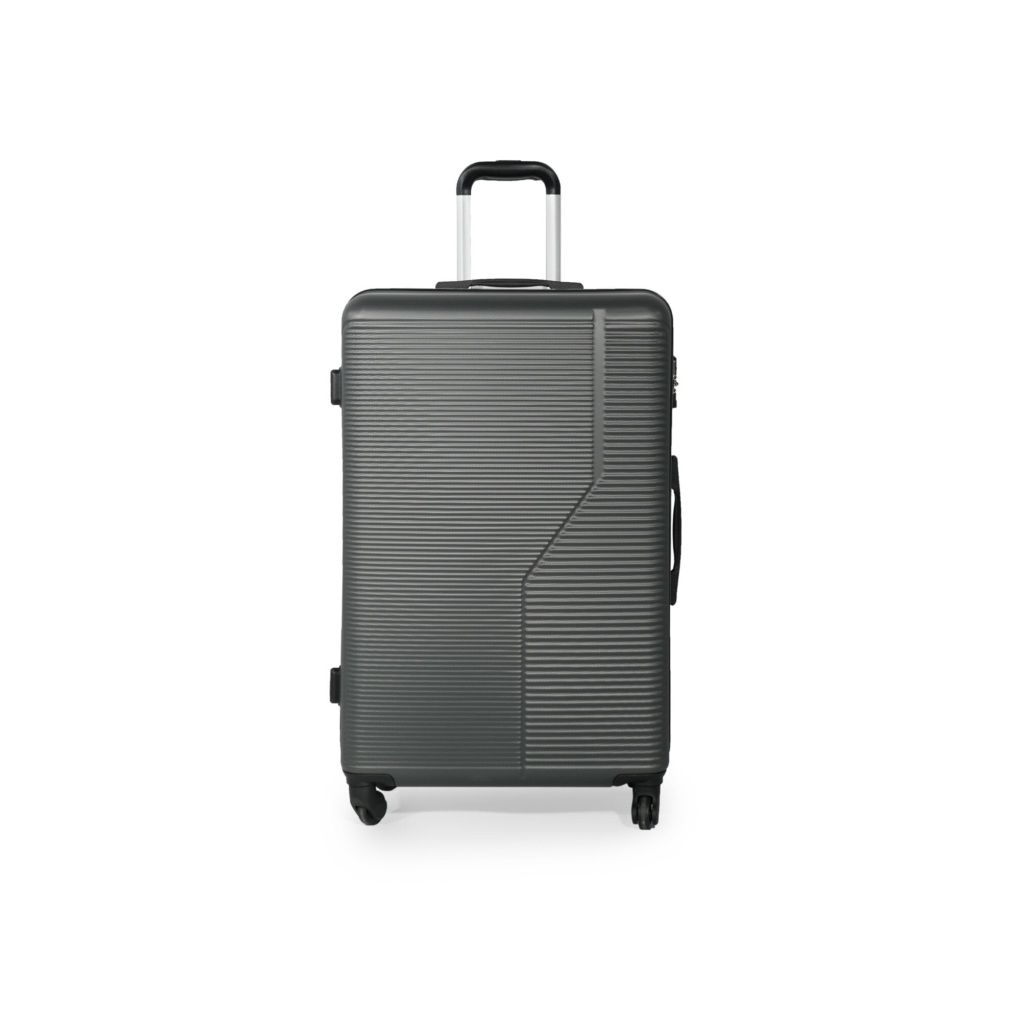 Hardside Suitcase, 3-Piece Luggage Set ABS Lightweight & Durable Suitcase with Spinner Wheels, TSA Lock, (20/24/28), Dark Grey, Dark Grey Hardside Luggage,Abs Hardside Checked Luggage