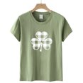 thumbnail image 4 of QIPOPIQ T-Shirts à Manches Courtes pour Femmes à Col Rond T-Shirts de la Saint-Patrick Tunique T-Shirt Trèfle T-Shirt Vert T-Shirts de la Saint-Patrick Hauts T-Shirt Tee T-Shirts de Fête T-Shirts Graphiques Aubaines, 4 of 4