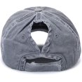 thumbnail image 4 of FrostHike Women Washed Cotton High Ponytail Baseball Cap, 4 of 4