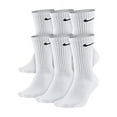 thumbnail image 2 of NIKE Unisex Performance Cushion Crew Socks with Bag (6 Pairs), White/Black, Medium, 2 of 3