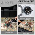 thumbnail image 3 of Yspwyqan SUV Trunk Mat, Bohemian Horse Floral All Weather Anti-Slip Cargo Mat Rear Trunk Liner, Easy to Clean Auto Interior Accessory, Fits Most, Wagons for Road Trips & Daily Use, 3 of 6