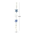 thumbnail image 3 of DecMode Cream Resin Handmade Layered Starfish Wall Decor with White Hanging Rope and Seashell Accents, 3 of 10
