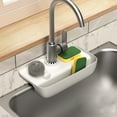 thumbnail image 2 of AKEGAMN Faucet Drain Pad Shelving Kitchen Household Storage Rack Rag Wire Ball Sponge Wipe Hanging, 2 of 3
