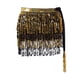 thumbnail image 5 of Bufanda con Borlas Salvador Falda con Flecos de Lentejuelas danza del vientre Oro y negro, 5 of 10