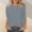 *Gray, variant on Women's Sparkling 3/4 Sleeve Tee,Casual Shirts Crew Neck Glitter for Elegant Evening Beige,Womens Plus S