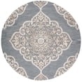 thumbnail image 2 of Safavieh Dip Dye Peregrine Floral Area Rug, Slate/Beige, 7' x 7' Round, 2 of 8