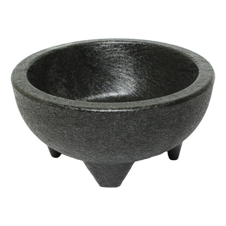 

Excellante 5 3/8 X 5 3/8 X 2 1/2 10 OZ plastic molcajete salsa bowl black NSF comes in PACK OF 4