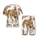 thumbnail image 1 of Balery Cowboy Up Vintage Wild West Conjunto de Pijama Infantil de Manga Corta con Estampado – Ropa de Dormir de Algodón Suave-Large, 1 of 6