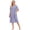 Blue Flower, variant on House Dress for Women with Pockets Button Down Duster Housecoat Short Sleeve Patio Dress Nightgown