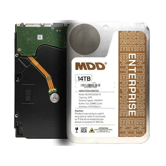 MDD 14TB 7200 RPM 256MB Cache SATA 6.0Gb/s 3.5inch Internal Enterprise Hard Drive (MDD14TSATA25672E)