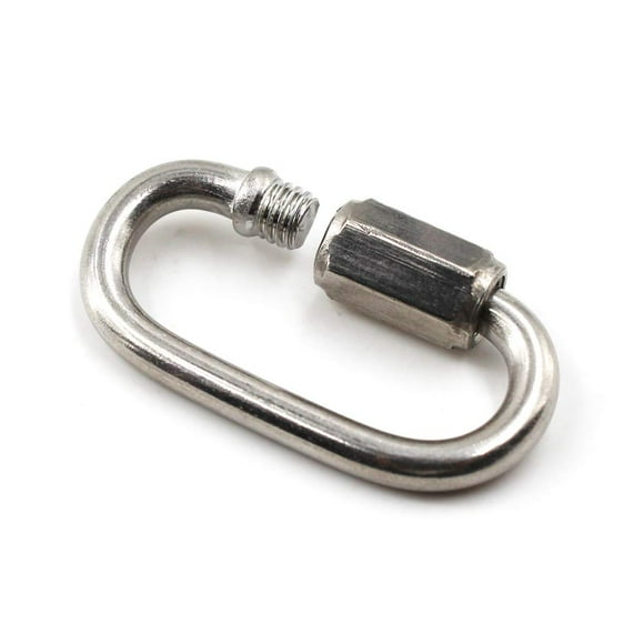 M12 D Shape Quick Links 304 Stainless Steel Quick Chain Repair Links Lock Ring (1PCS)