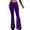 Purple, variant on HXWCHs Women's High Waisted Flare Yoga Pants Bootcut Workout Trousers with Pockets Dark Blue M