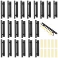 thumbnail image 5 of 30 PCS Stick-on Cabinet Handles, Self-Adhesive Door Handles in Black, Waterproof Plastic Push Pull Helper, Peel and Stick Handles for Cabinets Drawers Wardrobes Sliding Doors, 5 of 6