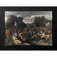 thumbnail image 2 of Poussin, Nicolas 14x11 Black Modern Framed Museum Art Print Titled - Manna from Heaven, 2 of 5