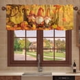 thumbnail image 3 of Summer Lemon Curtains Valance for Windows Watercolor Plant Fruit Art,Roman Shades Curtains & Drapes Rustic Fresh Flower Leaf Aesthetic Rod Pocket Valances Kitchen Window Curtains Over Sink 54x18in, 3 of 5
