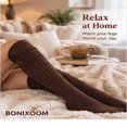 thumbnail image 4 of BONIXOOM 1 Pair Socks for Women Summer Clearance Fashion Mid-Calf Soft Casual Socks Coffee, 4 of 8