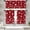 Independence Freedom Red, variant on 4th of July Kitchen Curtains Stars Red Window Curtains Valance and Tier Set 36 Inch, Freedom Patriotic Independence Day Rod Pocket Short Tier Curtain for Room, Memorial Holiday Kitchen Decor